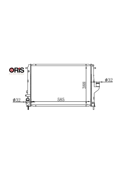 Radyatör Brazing Dacıa Duster 10 Logan 05 1.5 Dci Mek.şanz. / Ac 585x408x26 Orıs 214100598r/ 8200582026