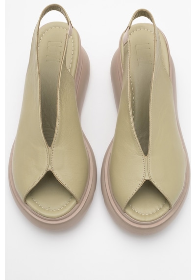 Luvishoes Luvi Shoes Sam Yeşil Cilt Hakiki Deri Kadın Dolgu Topuk Sandalet Yeşil Luvishoes Luvi Shoes Sam Yeşil Cilt Hakiki Deri Kadın Dolgu Topuk Sandalet Yeşil