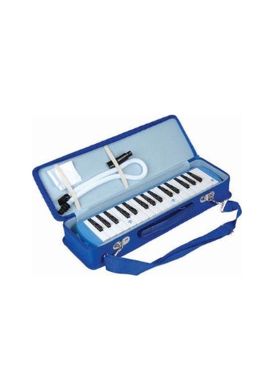 32k 32 Tuşlu Mavi Çantalı Melodika Mavi