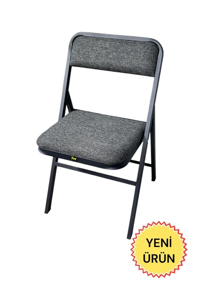 Hey Katlanır Kamp Sandalyesi Piknik Sandalyesi Gri