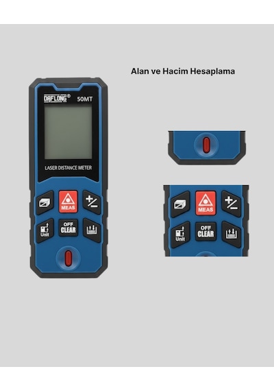 Dijital Lazer Mesafe Ölçüm Cihazı İnşaat Ve Ev Kullanımı