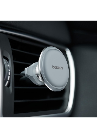 Baseus Air Vent Magnetic Araç İçi Telefon Tutucu - Gümüş Gri