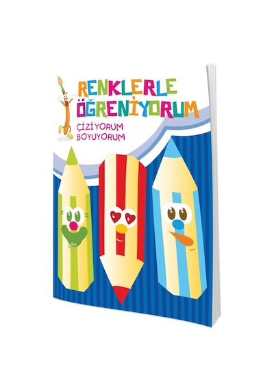 Renklerle Öğreniyorum Boyama Seti-Renkli ve Örnekli-10 Kitap Takım- Ema Çocuk