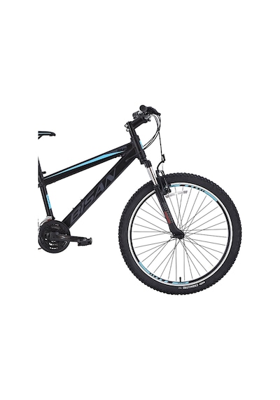Bisan Cooper Dağ Bisikleti 35 Cm V 26 Jant 21 Vites Mat Siyah Mavi Siyah Mavi