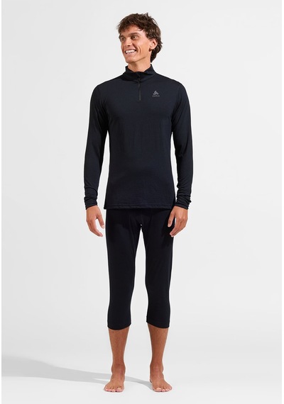 Odlo Odlo Merino 200 Bl Top Turtle Neck L/s Half Zip Erkek Siyah Içlik Üst 6000 Siyah