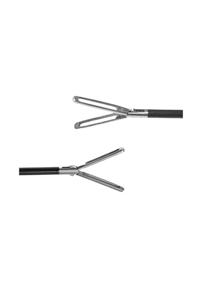 Laparoskopik El Aleti Reusable Kilitli Delik Yuvası Pense 5x330mm 40mm Çene Siyah Cerrahi Eğitim Malzemesi Çok Renkli
