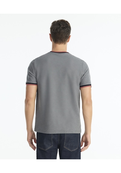Yargıcı Regular Bisiklet Yaka Kısa Kol T-shirt 25kets9002x 005 Gri