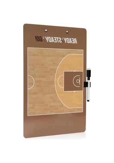 Çift Taraflı Basketbol Taktik Tahtası - 35x22 Cm