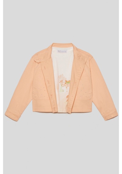 Xo Kids Kız Çocuk Apricot Gömlek1-4 Yaş 38612 Somon