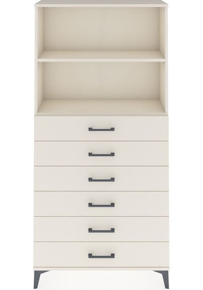 Arges Dolap 2 Raflı 6 Çekmeceli 88x30x182 Aytaşı-aytaşı Aytaşı