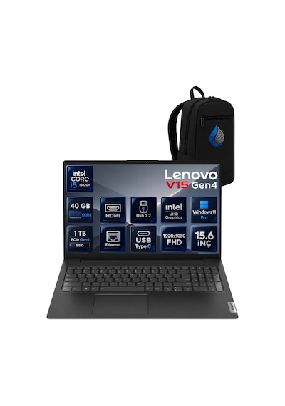Lenovo V15 Gen 4 ABP 83A100A5TRRNP14 i5-13420H 40 GB 1 TB NVMe SSD 15.6" W11P Dizüstü Bilgisayar