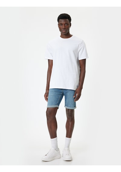 Koton Slim Fit Kot Şort Bermuda Düğmeli Cep Detaylı Petrol 4sam40029ıd Petrol Koton Slim Fit Kot Şort Bermuda Düğmeli Cep Detaylı Petrol 4sam40029ıd Petrol