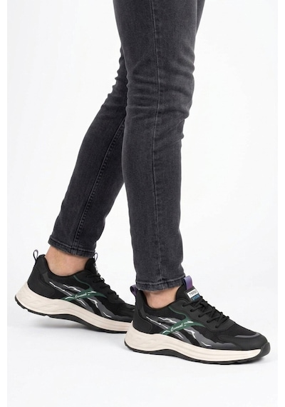 Voyager Siyah Fileli Memory Foam Erkek Günlük Spor Ayakkabı Hafif Esnek Sneaker E275 M