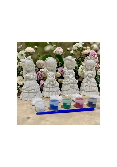 Prenses Taş Boyama Seti 4 Adet Xxl Boy 13 Cm / 4 Çiçek 3,5 Cm - Aile, Çocuk, Yetişkin Etkinlik