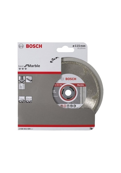 Mermer Kesimi İçin Elmas Kesme Diski 115 Mm X 22,23 Mm