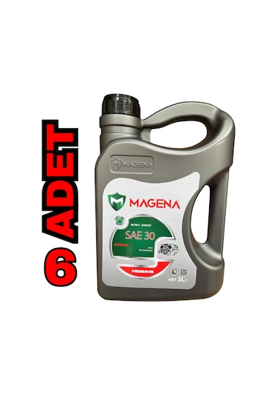 Magena Sae Oil 30 Numara Motorlu Testere Zincir Yağı 3 Litre 6 Adet