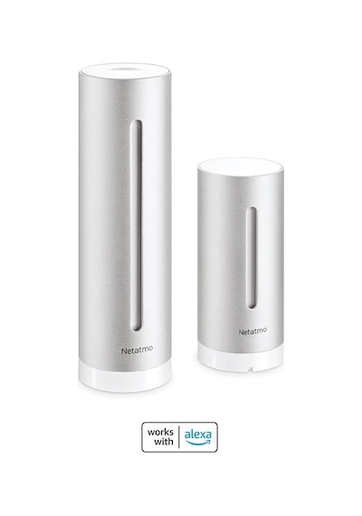 Kablosuz Dış Mekan Sensörüne Sahip İç Ve Dış Mekan Kullanımı İçin Netatmo Hava Durumu İstasyonu - Amazon Alexa Ve Google Assistant İle Uyumlu, Nws01-eu