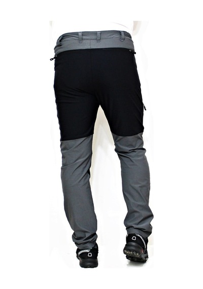 Mudwill 660105 Elastic Erkek Outdoor Pantolon-gri-siyah Çok Renkli
