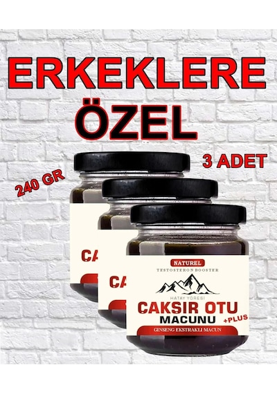 Hatay Yöresi Çakşır Otu Erkeklere Özel Macun 240 Gr X 3 Adet