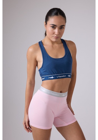 Athleshorts Yüksek Bel Kadın Uzun Boxer Şort-3269 Pembe