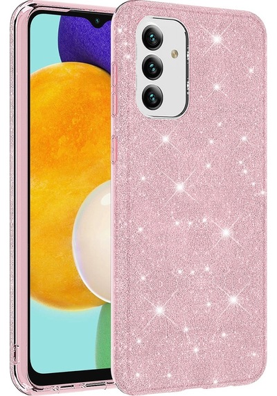 Samsung Galaxy Uyumlu A04s Kılıf Zore Parıltılı Simli Shining Silikon