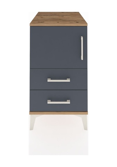 Kronos Komodin 2 Raflı 2 Çekmeceli Tek Kapaklı 44x59x80 Çam-a... Çam