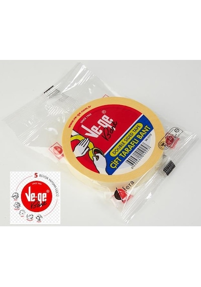 Ve-Ge Çift Taraflı Bant 18 MM x 25 Mt