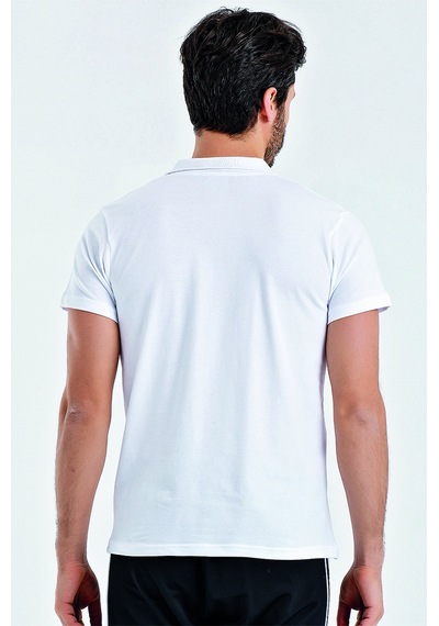 Beyaz Uhlsport Erkek Günlük Polo T-shirt Marvin M 3201124 Beyaz