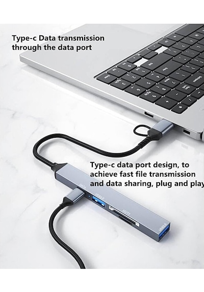 Type-c/usb Multi Girişli Kart Okuyucu Çevirici Sd/tf - 1xusb 3.0