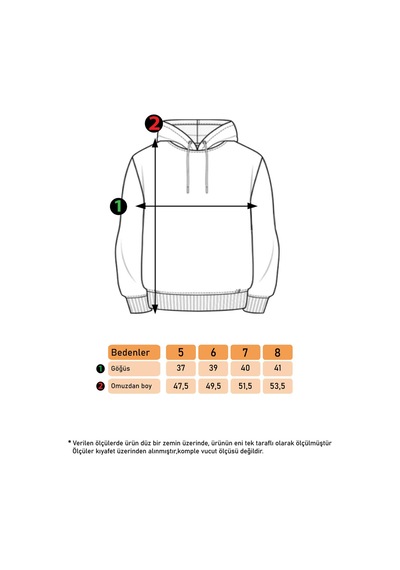Toontoy Kids Toontoy Erkek Çocuk Kapşonlu Kolları Garnili Sweatshirt Kahverengi
