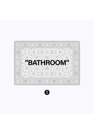 Evaşk Banyo Paspası İpeksi Kadifemsi Halı Yüzey Kaymaz Taban 40x60 BM01940B Beyaz