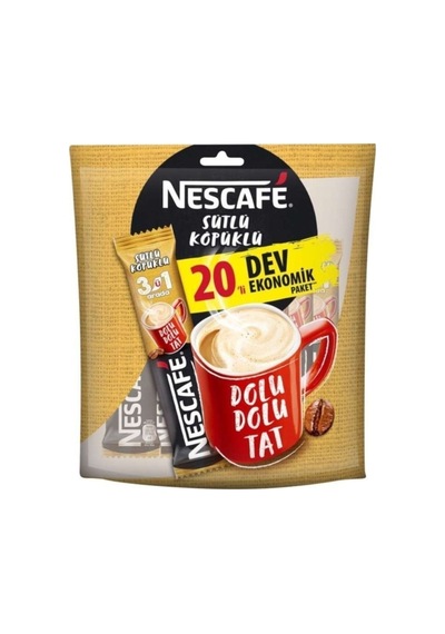 Sütlü Köpüklü 3'ü 1 Arada 20'li Dev Ekonomik Paket Diğer
