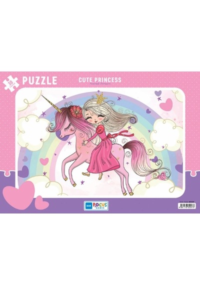 Blue Focus Cute Princess Sevimli Prenses - Puzzle 30 Parça