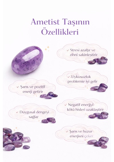 Doğal Taş Hayat Ağaci Dekoratif Biblo- Enerji Ağaci Ametist Taşı