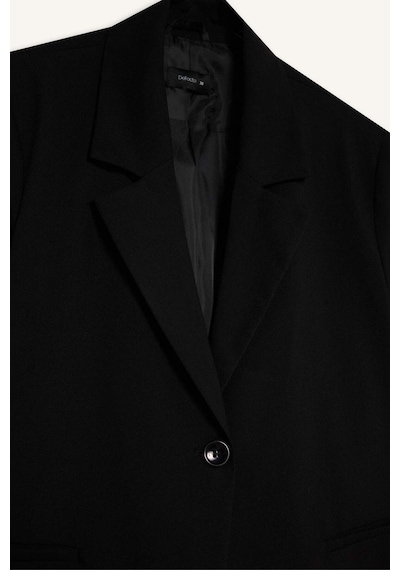 Defacto Relax Fıt Ceket Yaka Blazer Ceket G9308ax26spbk27 Siyah-bk27