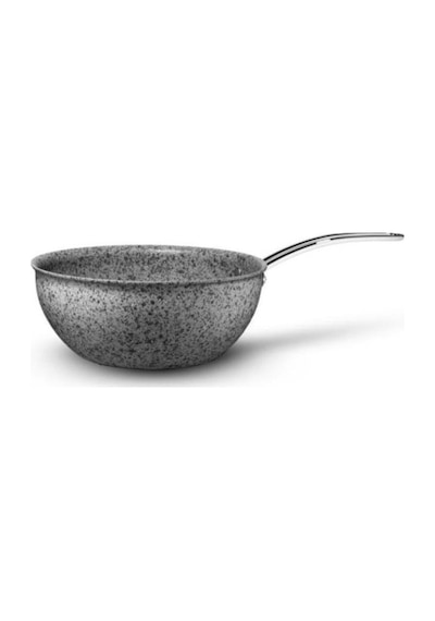 Brioni Stone-age Çizilmez Yanmaz Yapışmaz 26 Cm Wok Tava Gri