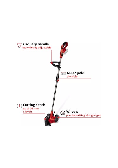 Einhell GE-LE 18/190 Li - Solo Akülü Kenar Kesme (Akü ve Şarj Hariç) - 3424300