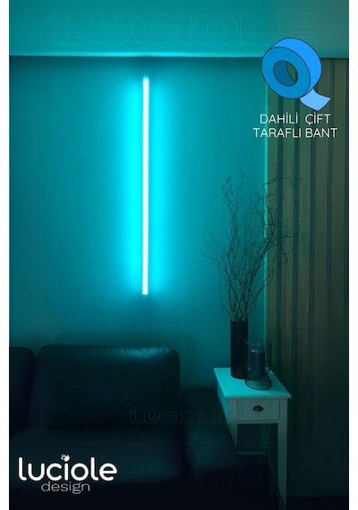Rgb Led Strip Tube Light Lambader Uzaktan Kumandalı Işık Lamba Ampül Aydınlatma Renkli Animasyonlu8