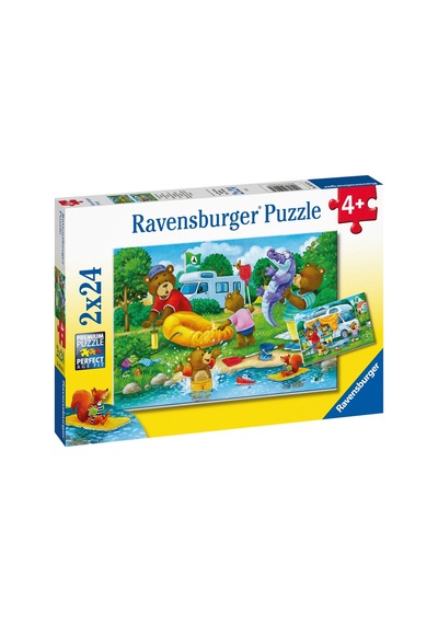 Ravensburger Puzzle 2X24 Parça Ayı Ailesi Kampta 5247