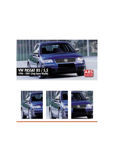 Passat B5 - 5 Fl Batman Ayna Kapağı Piano Black / 1996-2001