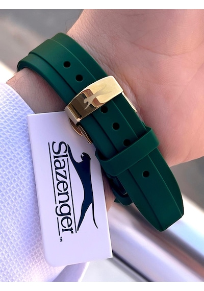 Slazenger Silikon Kordon İç Fonksiyonları Aktif 10 Atm Suya Dayanıklı Erkek Kol Saati Esl.09.2514.04 Sarı