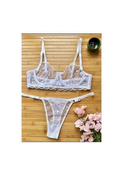 La Linaa Flora Beyaz Kadın Bralet Takım Beyaz - 609788300 Beyaz
