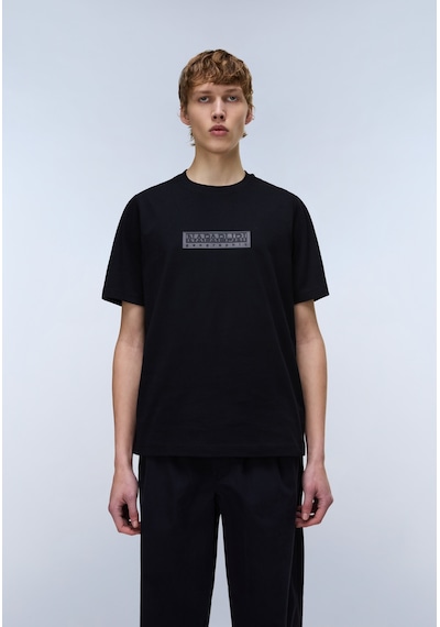 Napapijri S-box Logo Ss 1 Erkek T-shirt-31969 Siyah