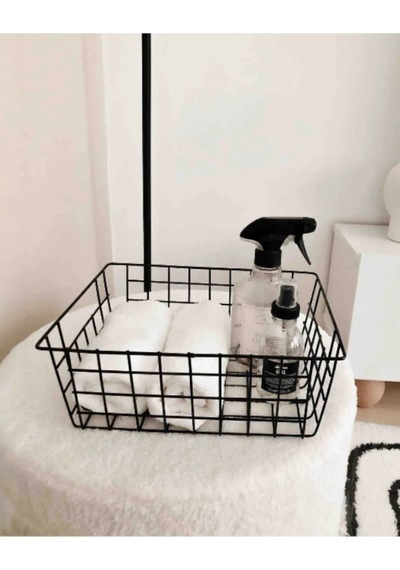2 Adet Çok Amaçlı Sepet Organizer Banyo Düzenleyici Kiler Mutfak Organizer Dolap İçi Düzenleyici Met Diğer