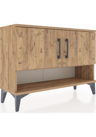 Arges Şifonyer 2 Raflı 2 Kapaklı 88x30x64 Çam-çam Atlas Çam