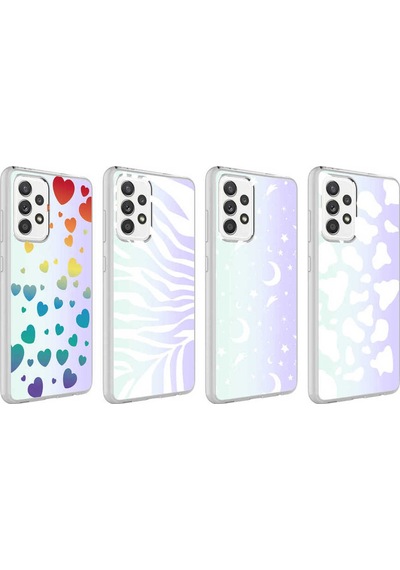 Galaxy A72 Uyumlu Desenli Tasarımlı Lüx Silikon Kılıf