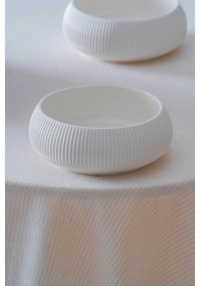 Acar Linea Porselen Beyaz Yuvarlak Kase 17x6 Cm