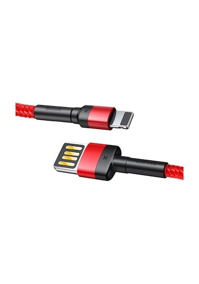 Baseus CALKLF-G09 Cafule 2.4 A Lightning 1 Metre Şarj Kablosu Kırmızı
