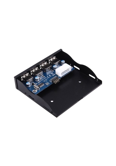 3.5 İnç 4 Port Usb Hub Floppy 4990A 9 Pin Disket Ön Panel Yuvası