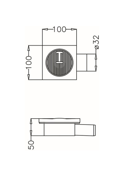 Japar 10X10 Yer Sifonu Yandan Çıkışlı 32 50503